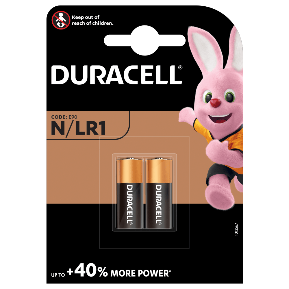 Duracell Specialty Alkaline N size 1.5V Batteries in a 2-piece pack